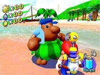 une photo d'Ã©cran de Super Mario Sunshine sur Nintendo Gamecube
